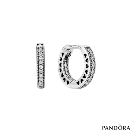 Pandora Náušnice Srdce 296317CZ