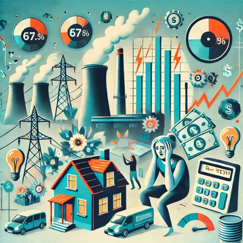 An illustration about the impact of energy prices in the Czech Republic highlighting concerns about rising energy costs and their effect on industry 2 1